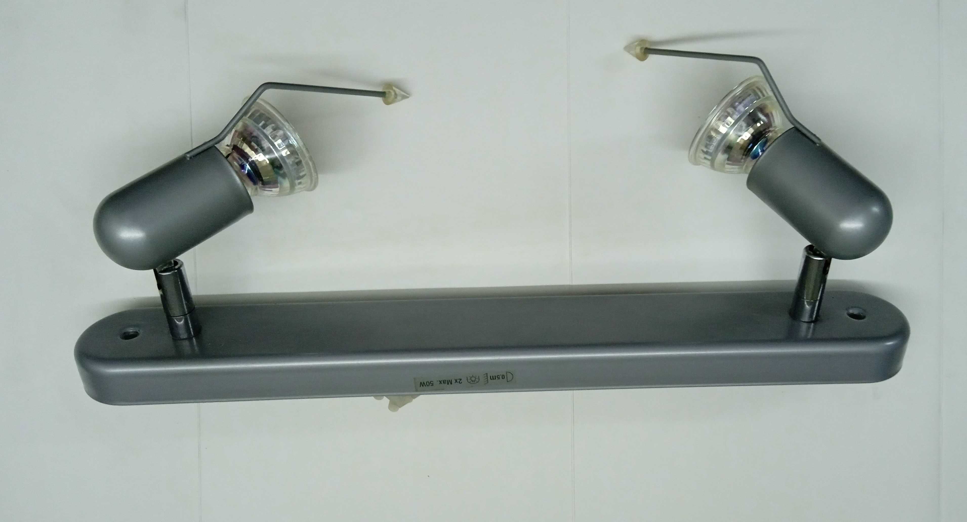 Zestaw lamp (3 szt.) 1x2 i 2x1 na led lub halogeny GU10