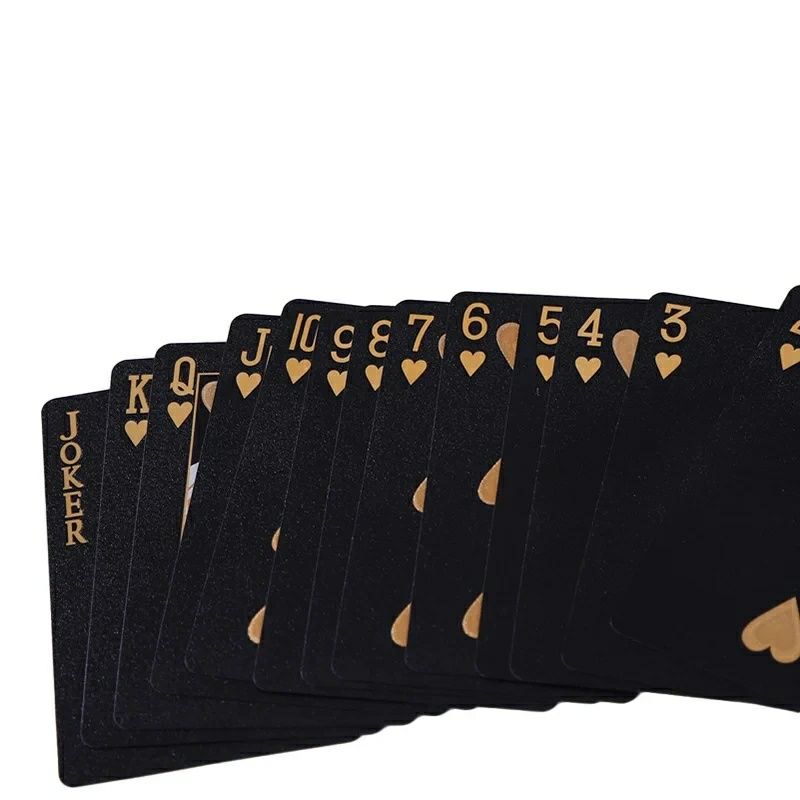 Cartas Negras Poker à Prova de Água