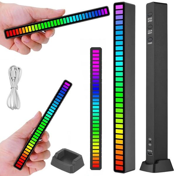 Ledy usb reakcja na dźwięk multikolor neon rgb led