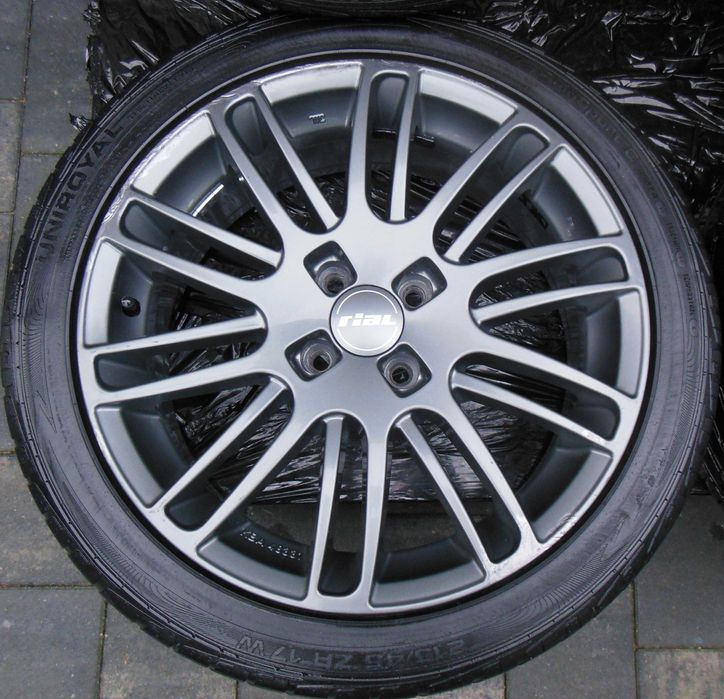 Prawdziwy rarytas alu 17 cali 4 x 100 UNIKATOWE  niemieckie RIAL opony