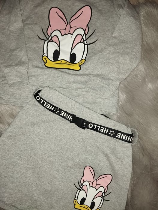 Komplet spódniczka półgolf bluzka Daisy Disney pasek zestaw dla dziewc
