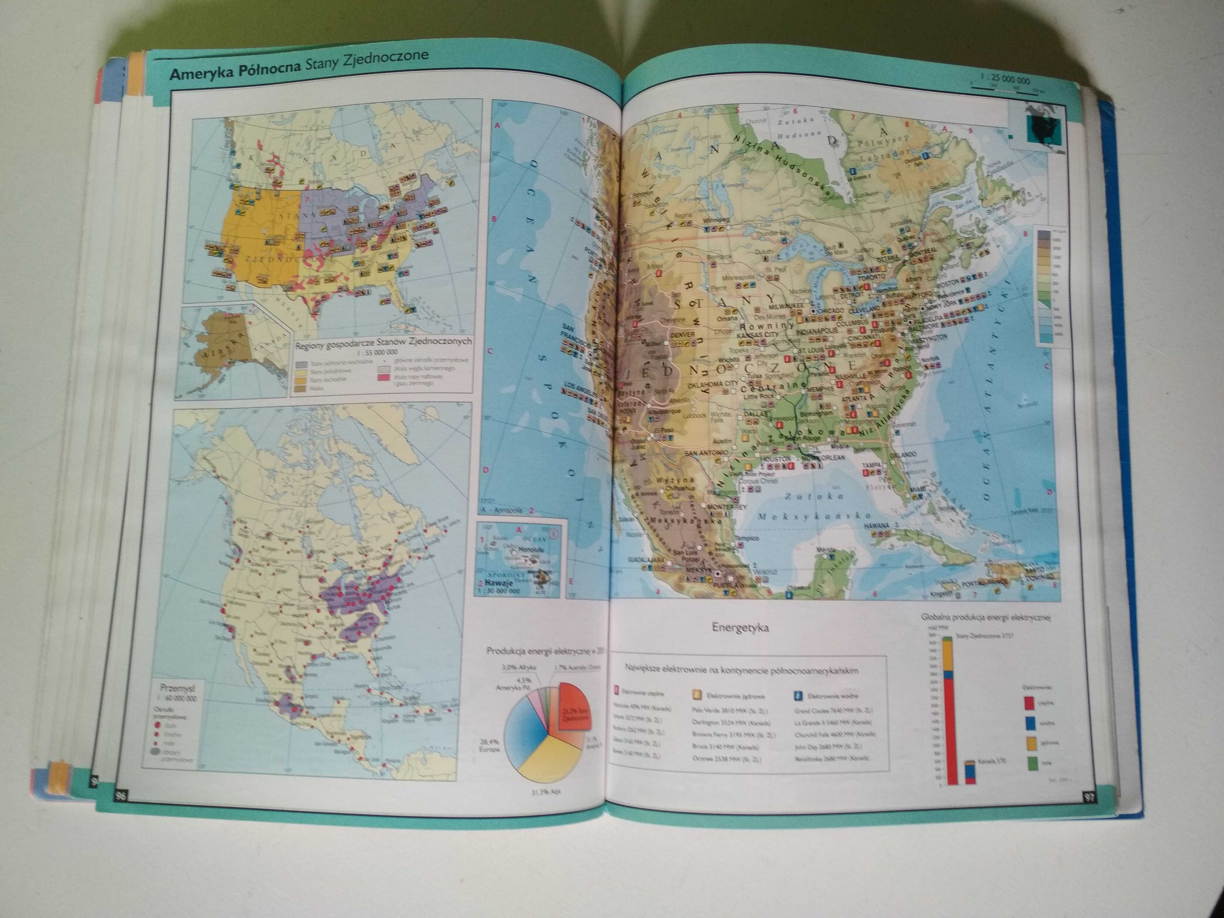 Atlas geograficzny wydanie rozszerzone Demart PWN