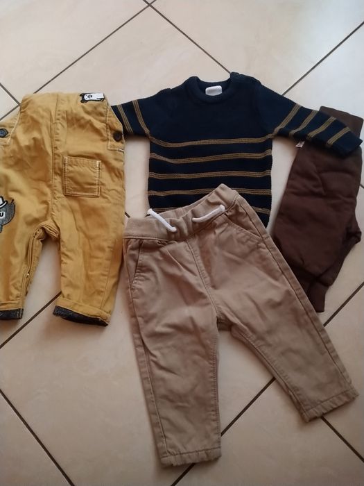 Paka ciuszków chłopięcych do 74 cm w kolorach brązu