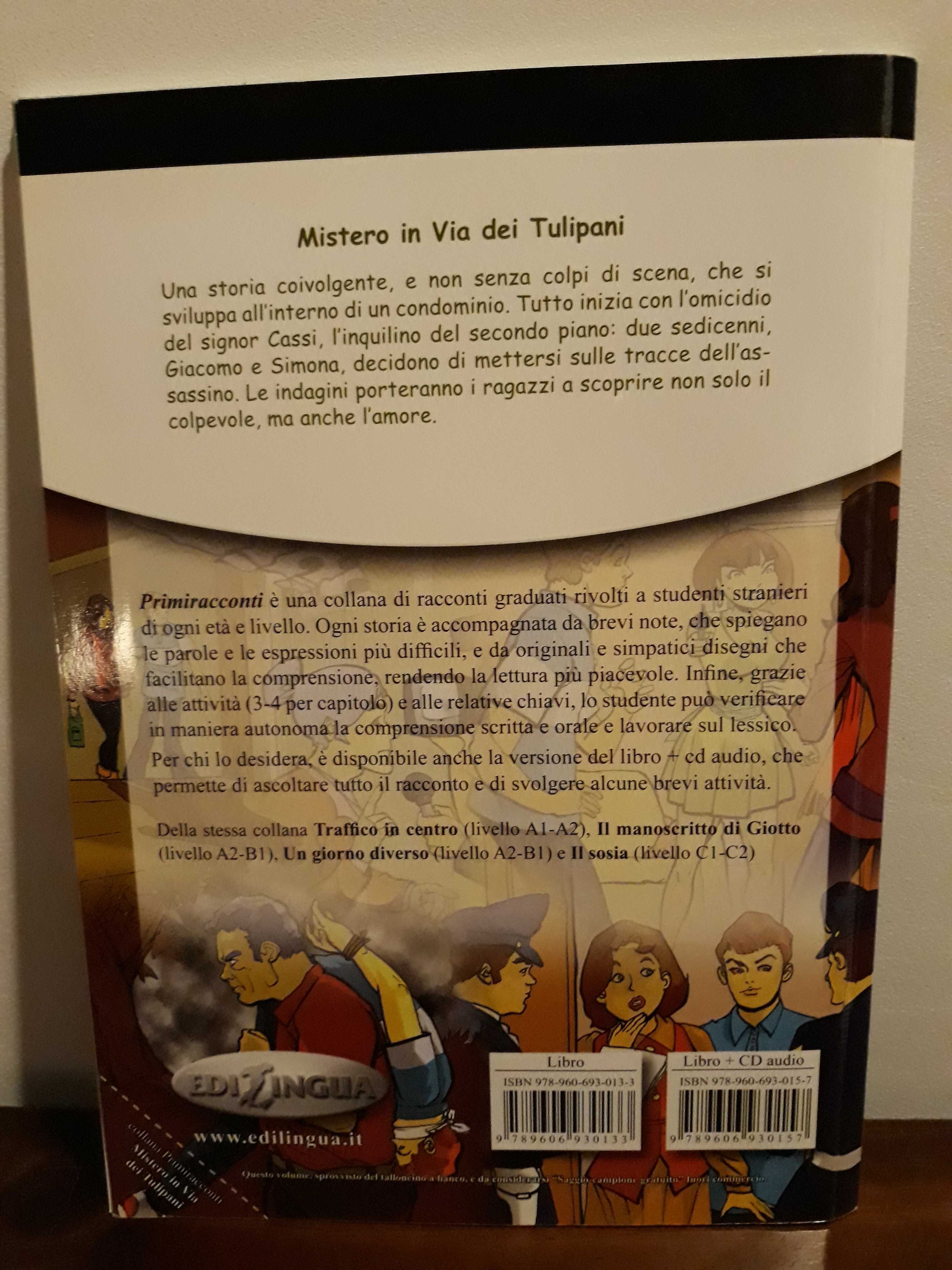 Język włoski A1- A2: Mistero in Via dei Tulipani + CD, Cinzia Medaglia