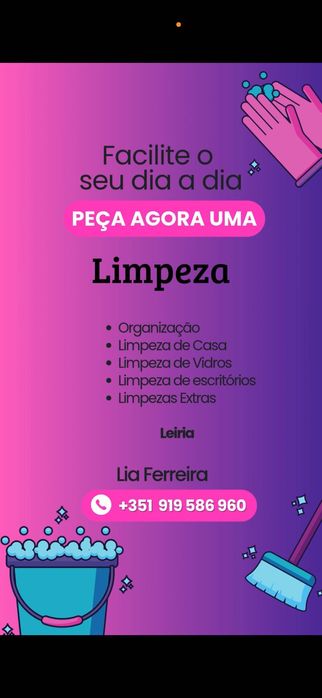 Serviço de Limpeza em LEIRIA