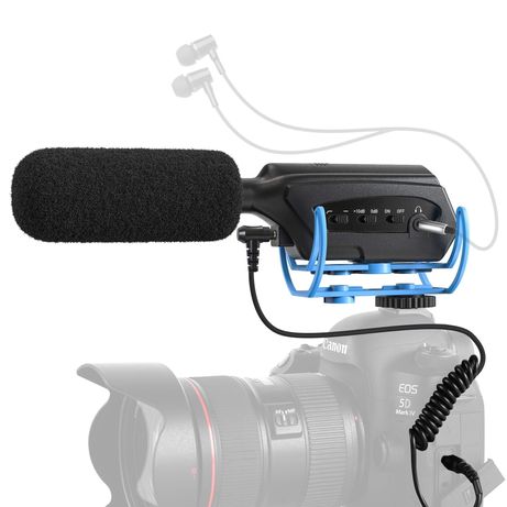 Микрофон для видеокамеры фотоапарата Moukey MCm-3 с SONY Nikon Canon