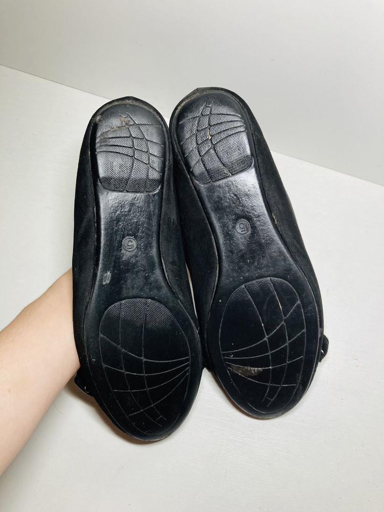Балетки туфли черные 36 37 размер женские
