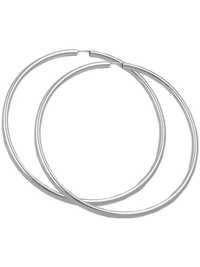 MATERIA 925 серебряные серьги-кольца  кольца 70 мм большие
