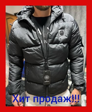Куртка зимняя мужская/Куртка Stone Island/Пуховик зимний