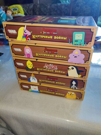 Adventure time время приключений карточные войны 5 коробок почти идеал