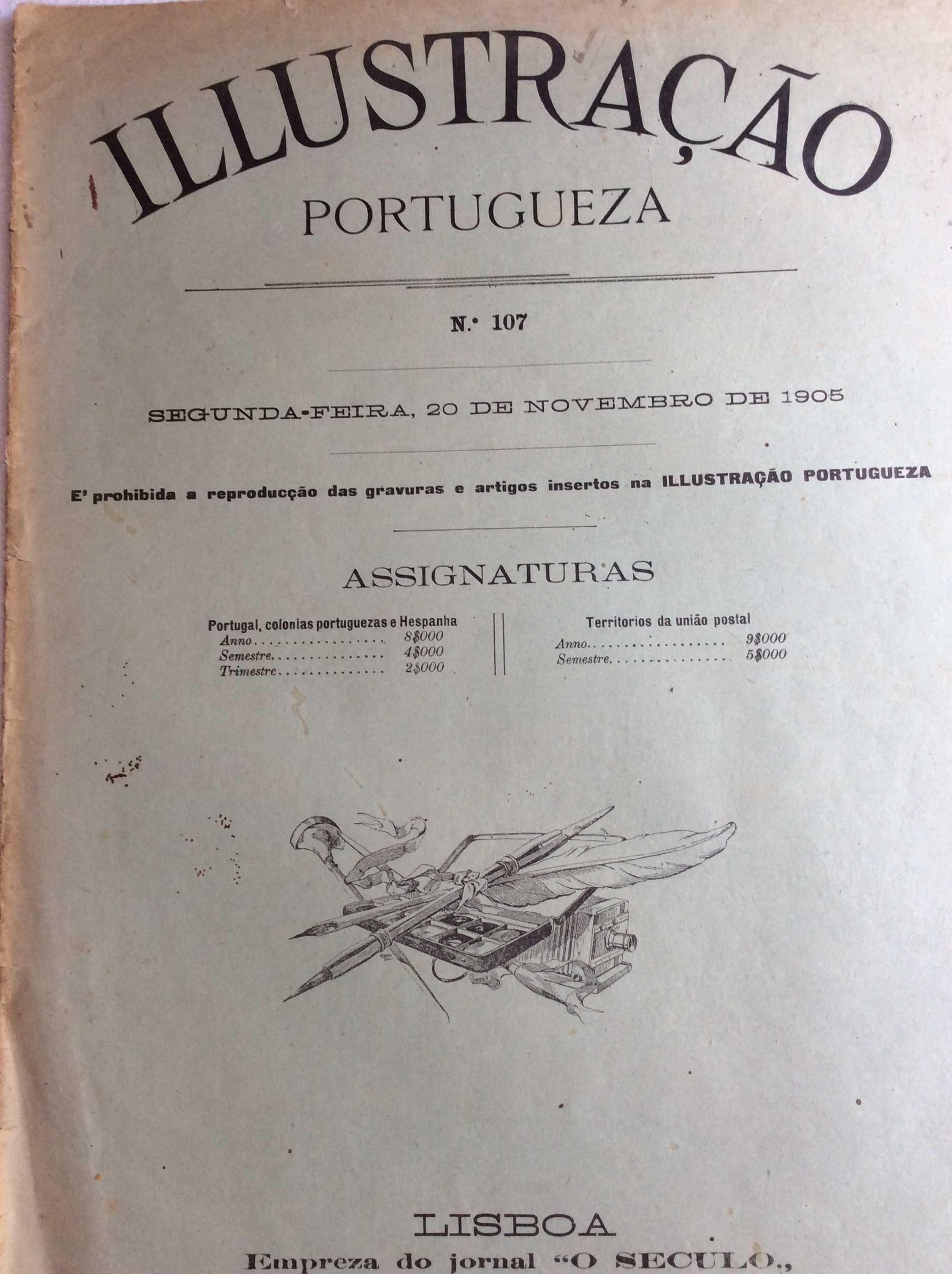 Illustração portugueza, 20 de Novembro de 1905. História, Geografia...