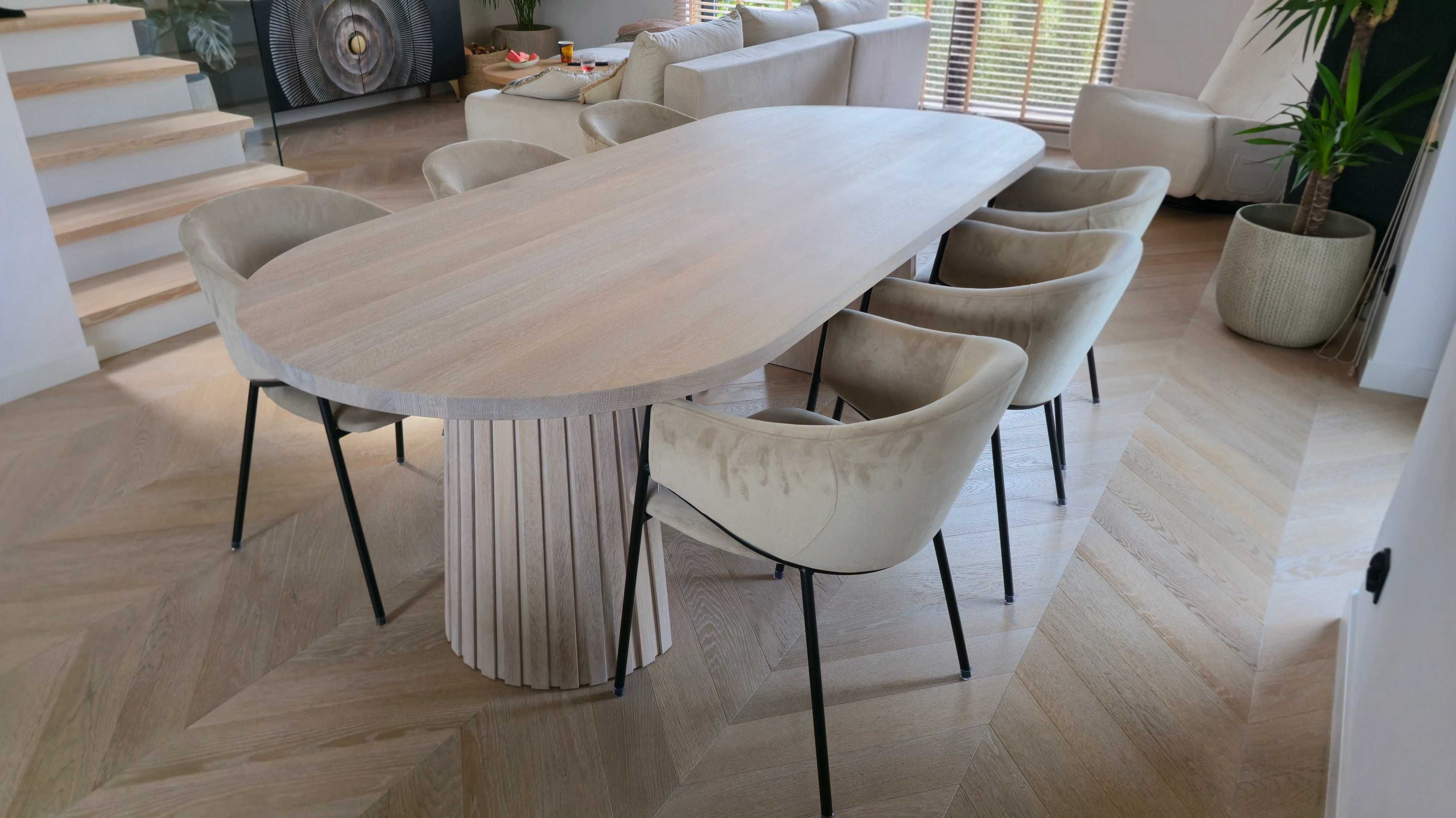Stół dębowy rozkładany rustykalny modern farmhouse PRODUCENT