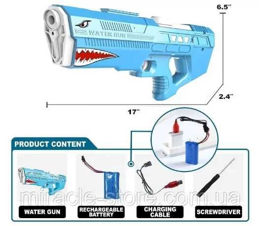 Водяний пістолет акула "Shark" для дітей