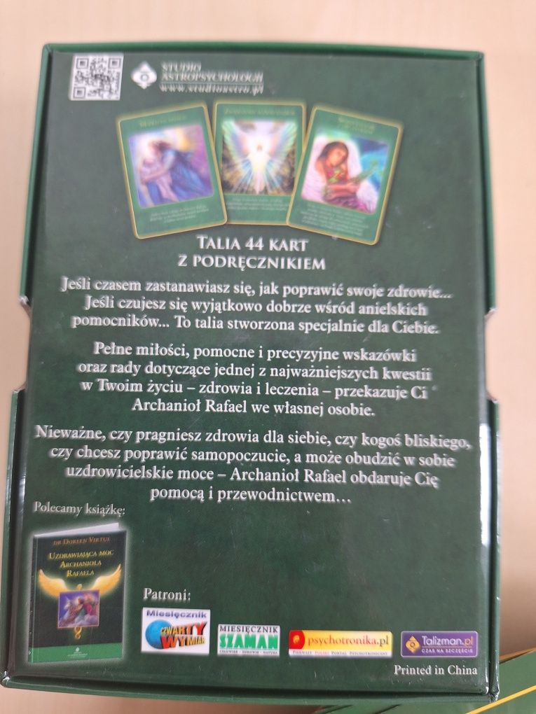 Doreen Virtue Karty uzdrawiająca moc archanioła Rafaela