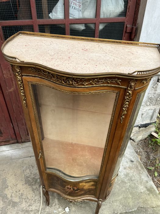 Witrynka szafka drewno antyk rękodzieło