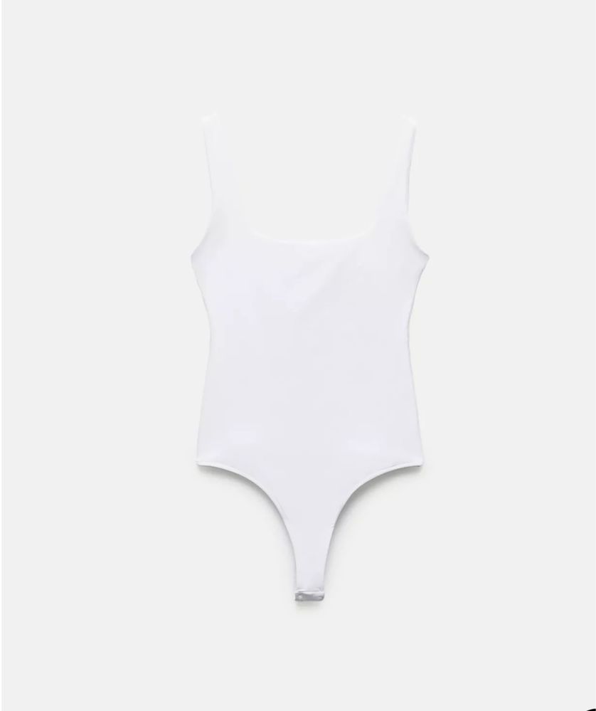 Белоснежный боди топ ZARA S