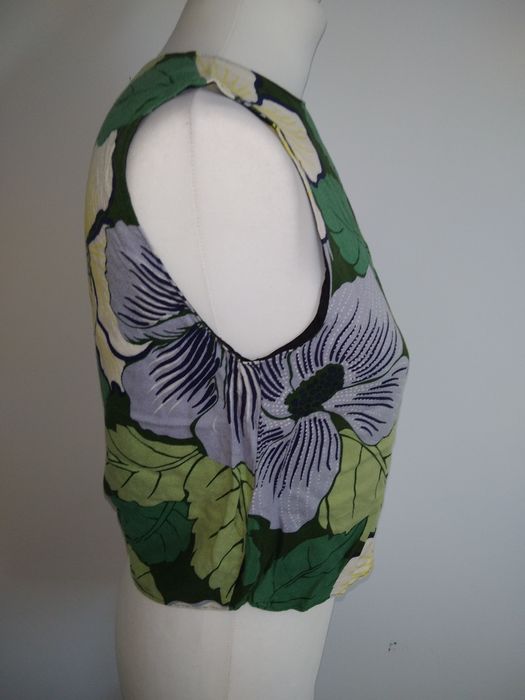 Wiskozowy crop top z wycięciem na plecach Zara 34 XS