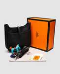 Сумка жіноча Hermes Evelyne 28 Black