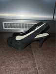 Clark’s soft czarne zamszowe buty na obcasie - rozm. 7 D