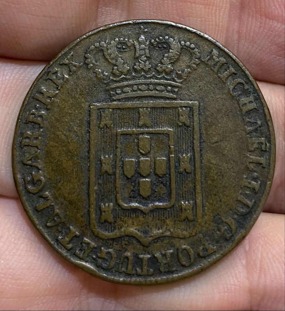 Moeda 40 Reis Pataco D MIGUEL I - 1829