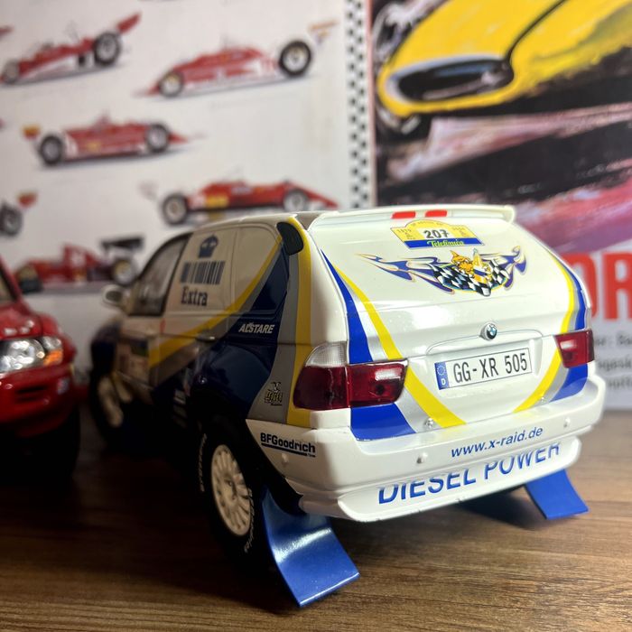 Bmw X5 E53 Rally X-Raid Dakar skala 1:18 Solido H.Magne L.Alphard