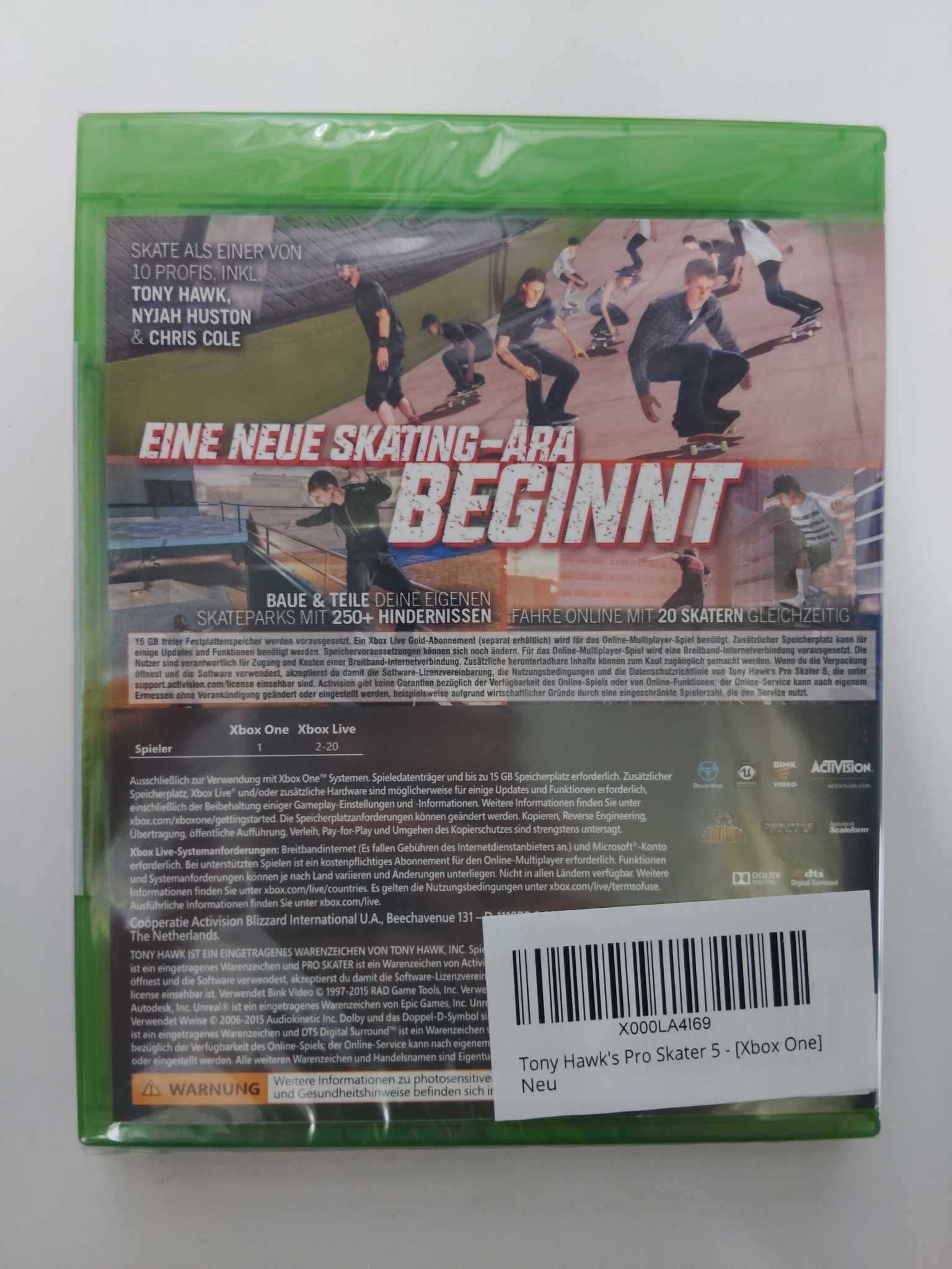 NOWA Tony Hawk's Pro Skater 5 Xbox One