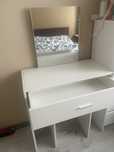 Toaletka biurko lustro taboret