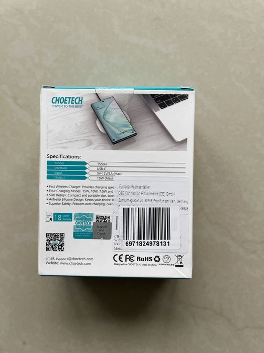 Ładowarka indukcyjna Choetech T550-F