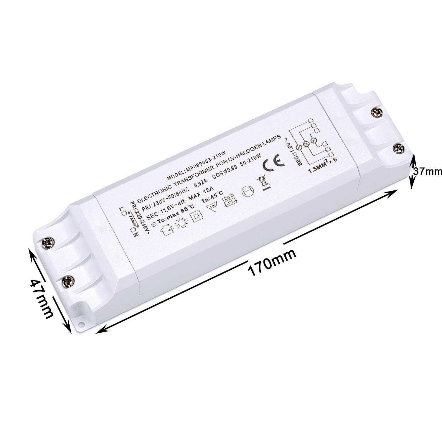 Elektroniczny transformator 230 V (AC) na 12 V (AC) 50-150 W,