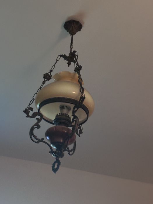 Lampa sufitowa mosiężna