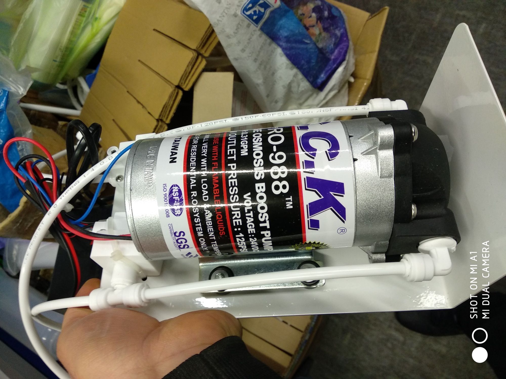 Насос для обратного осмоса C.C.K. Pump 50-75 GPD Тайвань