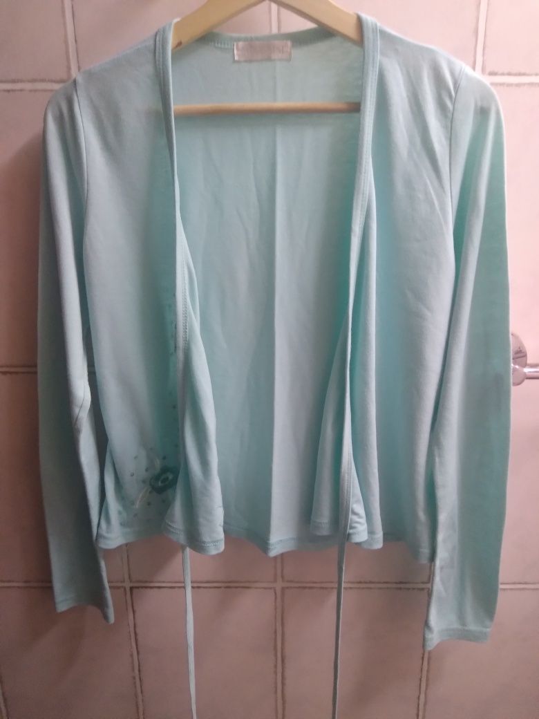 Camisola de trespasse azul florida - Tamanho L/XL