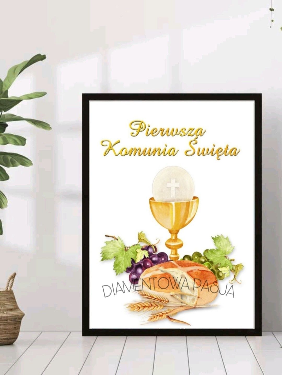 Haft diamentowy na KOMUNIĘ ŚWIĘTĄ Komunia komunie NOWY do WYKONANIA