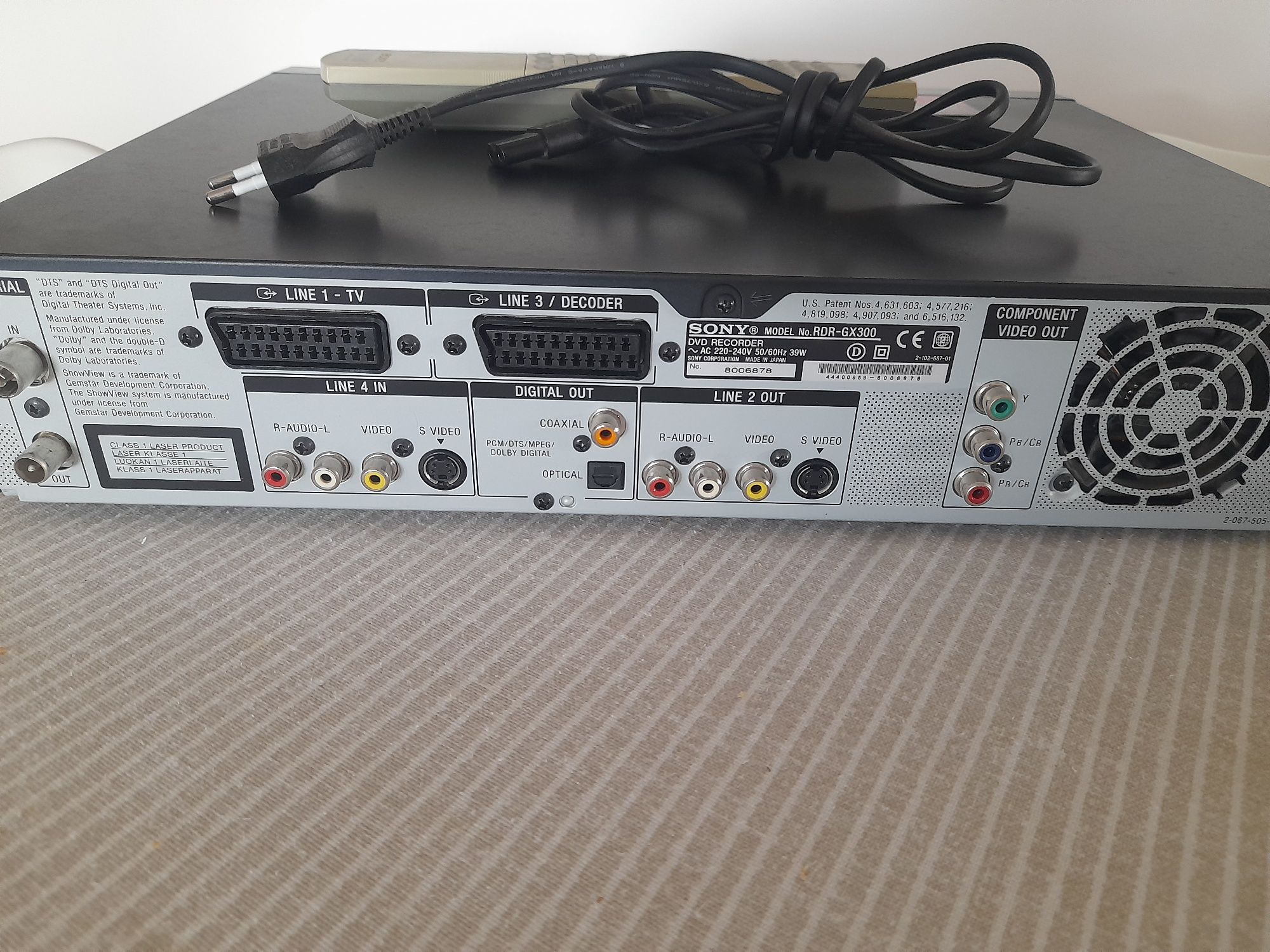 Sony DVD Recording RDR-GX300