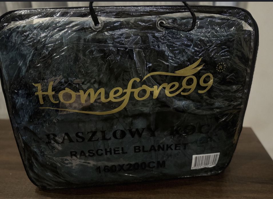 Koc raszlowy 160x200 cm w pokrowcu 48tknt