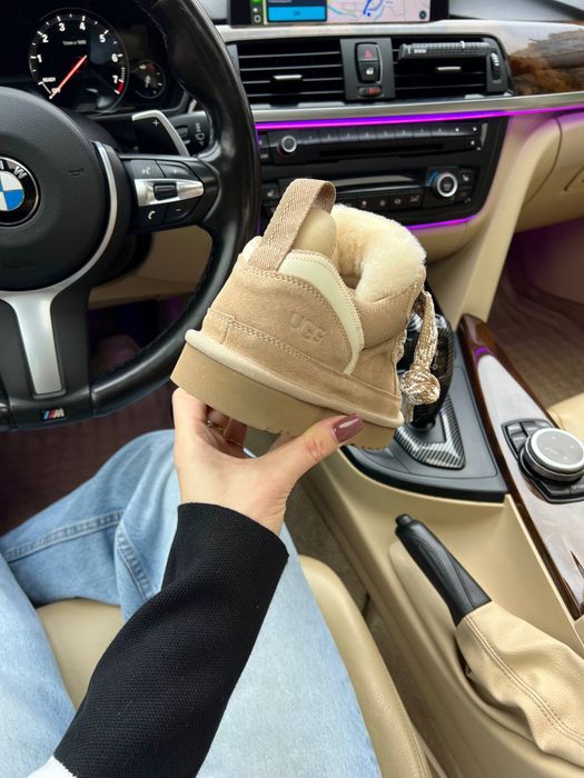 Зимові кеди уги UGG LowMel biege бежеві