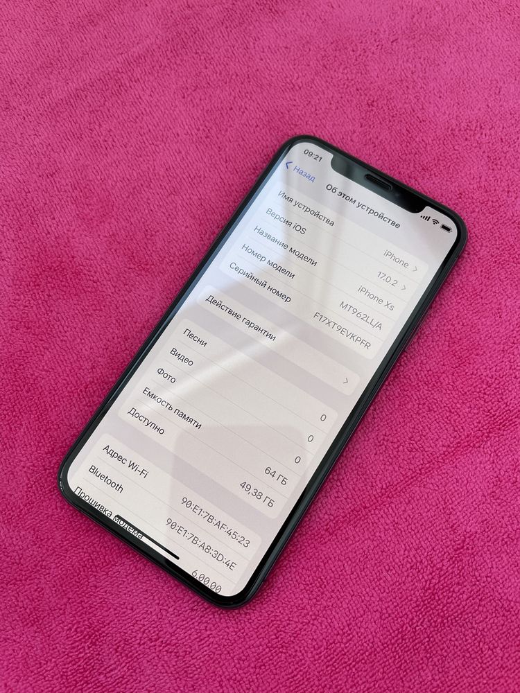 Iphone XS Space Grey 64 Gb Neverlock