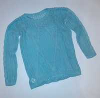 Ażurowy sweter z podkoszulka - rozm.134- Matalan