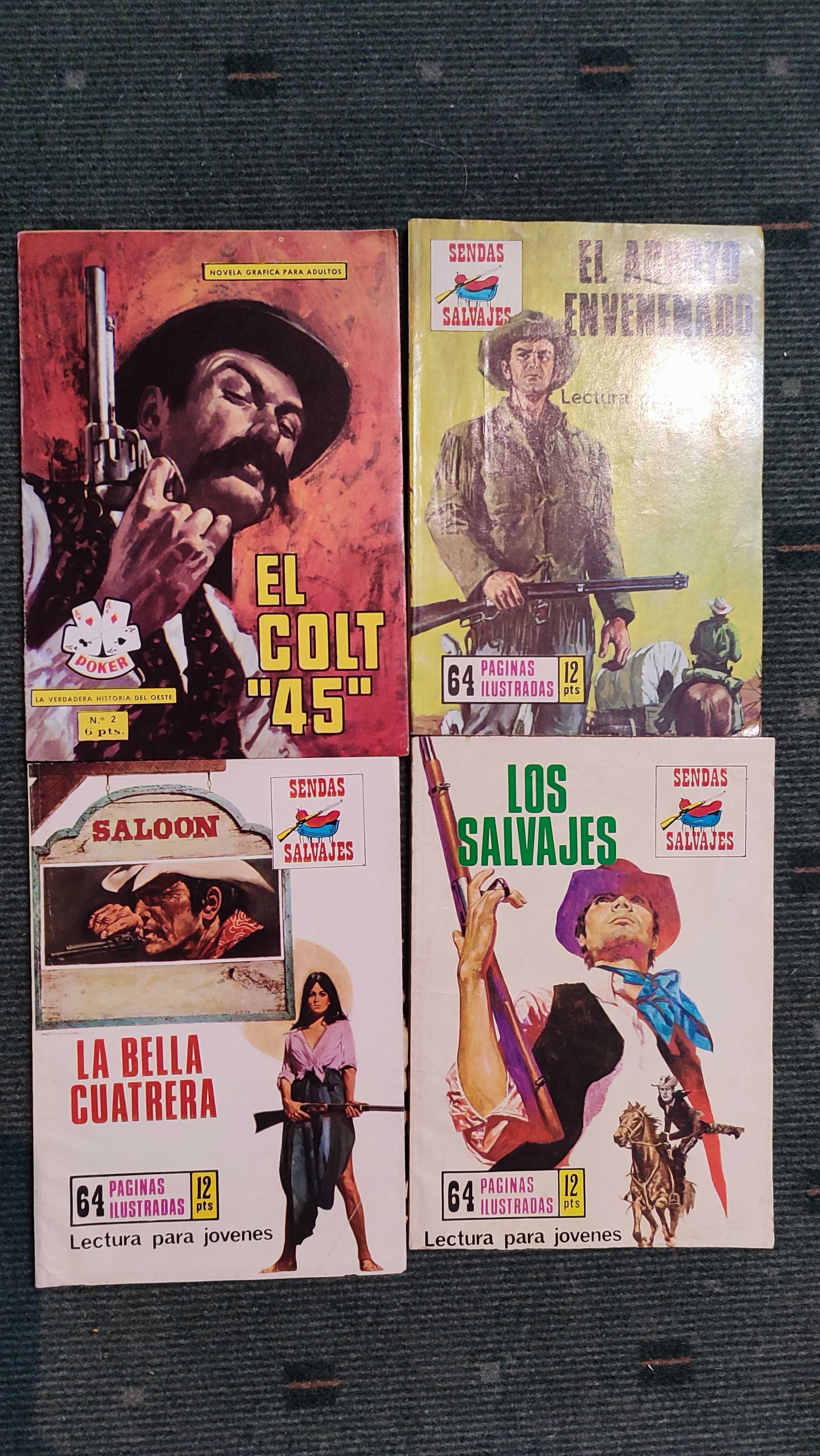 14 livros BD Cowboys - Idioma espanhol