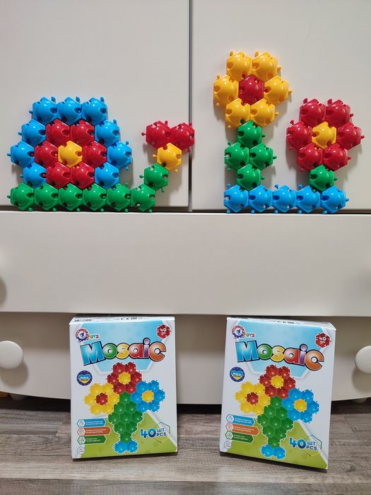 Мозаика-пазлы конструктор Technok Toys 40 элементов, от 1 года