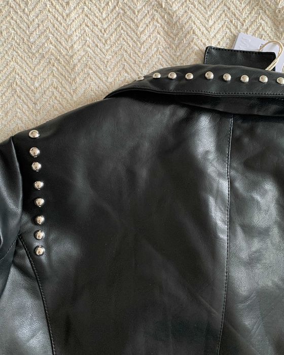 Kurtka ramoneska damska ekoskóra dżety ramoneska krótka rockowa punk
