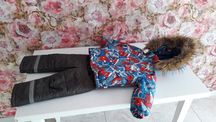 Детский комбинезон 2-3 года,куртка и штаны зимние+шапка зимняя!