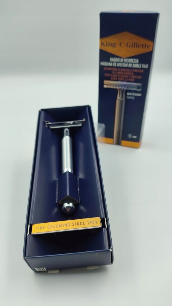 Maszynka do golenia na żyletki dwuostrzowe do golenia Gillette King C.