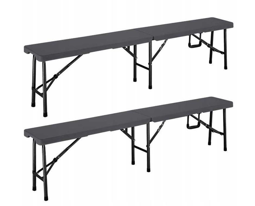 Ławka bez oparcia tworzywo sztuczne 180 x 25 cm