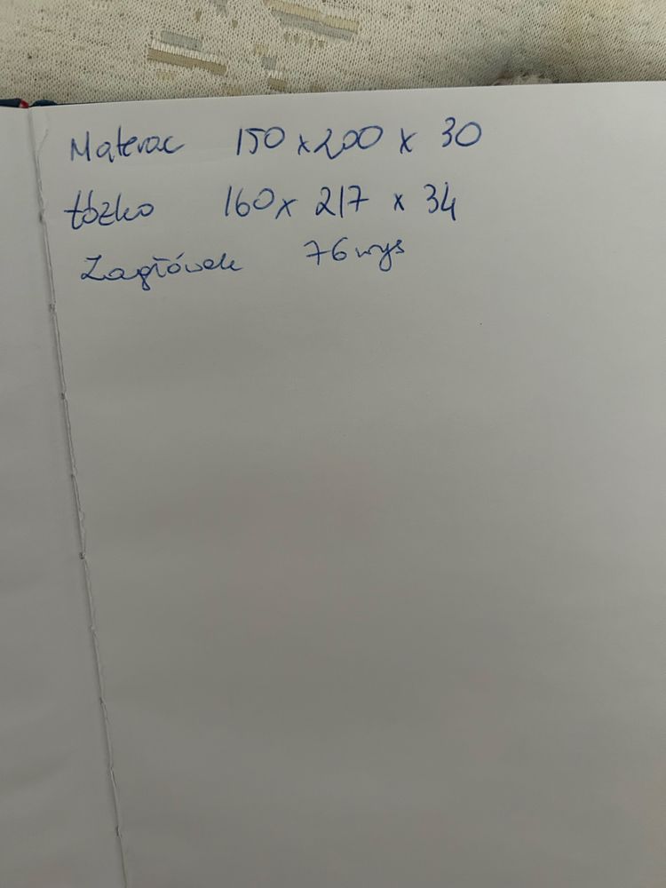 Łóżko tapicerowane z materacem 150x200 amerykanskie