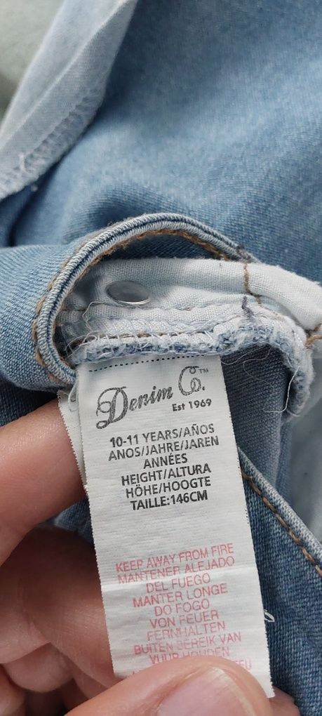 Spodenki S szorty bermudy denim co jeansowe dżinsowe