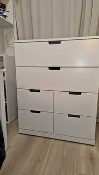 NORDLI IKEA komoda biała 6 szuflad