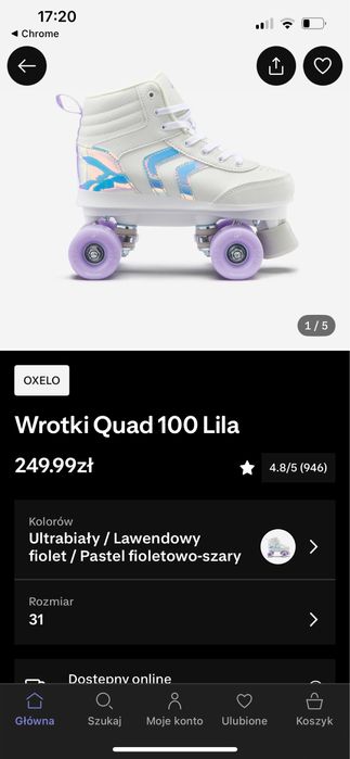 Wrotki 31 i ochraniacze gratis