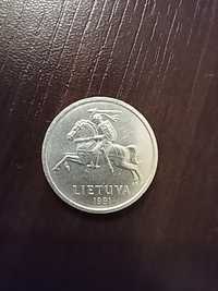 1 centas Lietuva 1991 Litwa moneta 1 cent PRZESYŁKA 1ZL