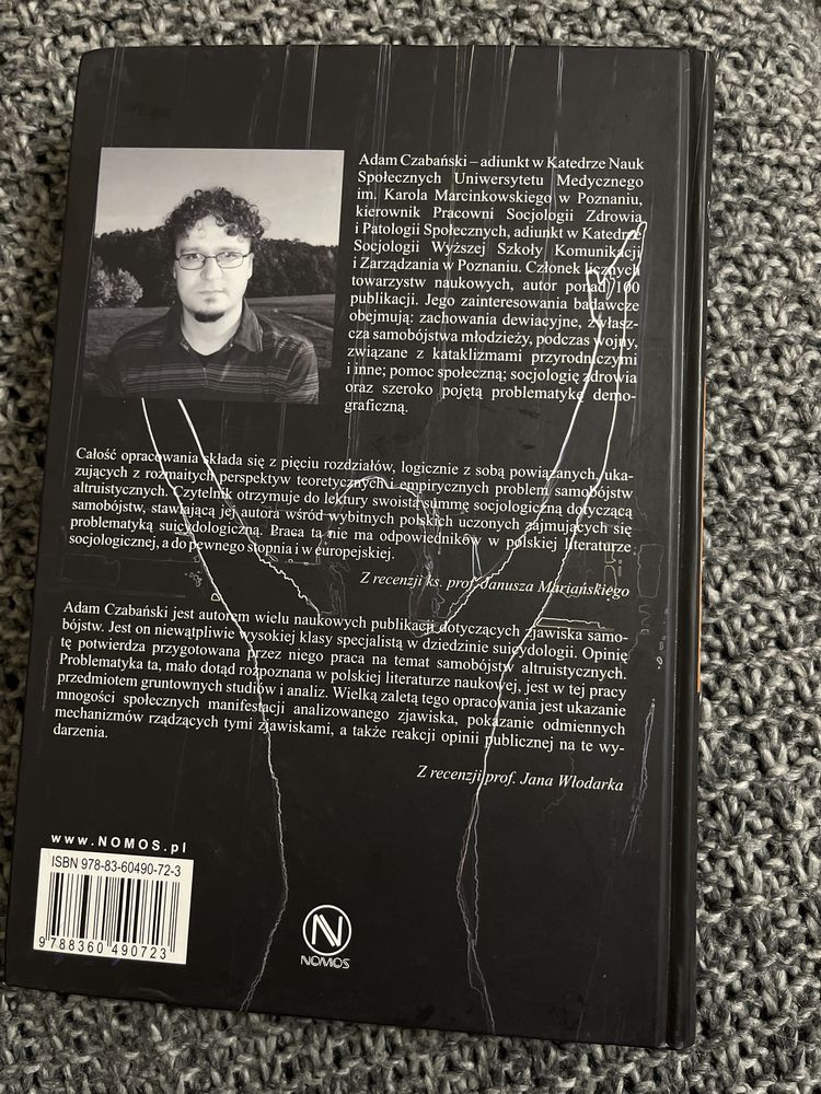 "Samobójstwa altruistyczne" Adam Czabański